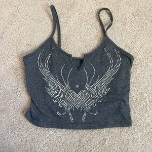 Rhinestone tank top